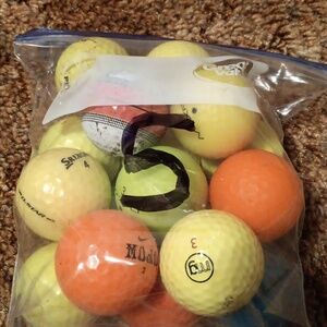 Bag 5 big lot of 17 golf ball